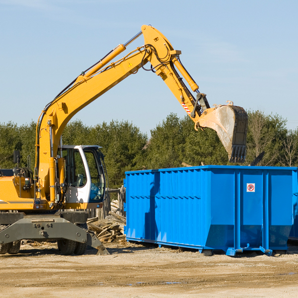 what size residential dumpster rentals are available in West Windsor NJ